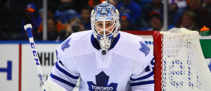 Toronto Maple Leafs Goaltender Jonathan Bernier. (Brandon Titus/Inside Hockey)