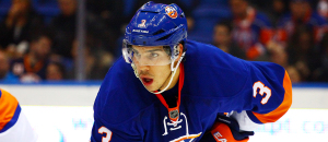 NY Islanders Defenseman Travis Hamonic. (Brandon Titus/ Inside Hockey)