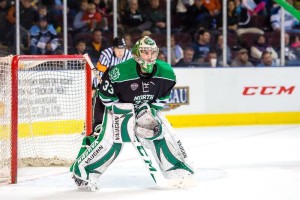 UND goalie Cam Johnson (UND Athletics)