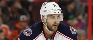 Left Wing Nick Foligno (#71) of the Columbus Blue Jackets