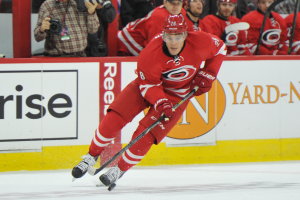 10 Nov 2014 Carolina Hurricanes Right Wing Alexander Semin (28) [3065] skates with the puck during the first period of the game between the Calgary Flames and the Carolina Hurricanes at the PNC Arena in Raleigh, NC. Carolina defeated Calgary 4-1.