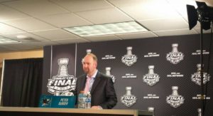 Coach Peter DeBoer was content in his first year with the Sharks.