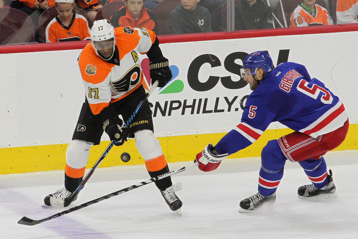 Rangers Go into Break on a loss; Blanked by Flyers 2-0