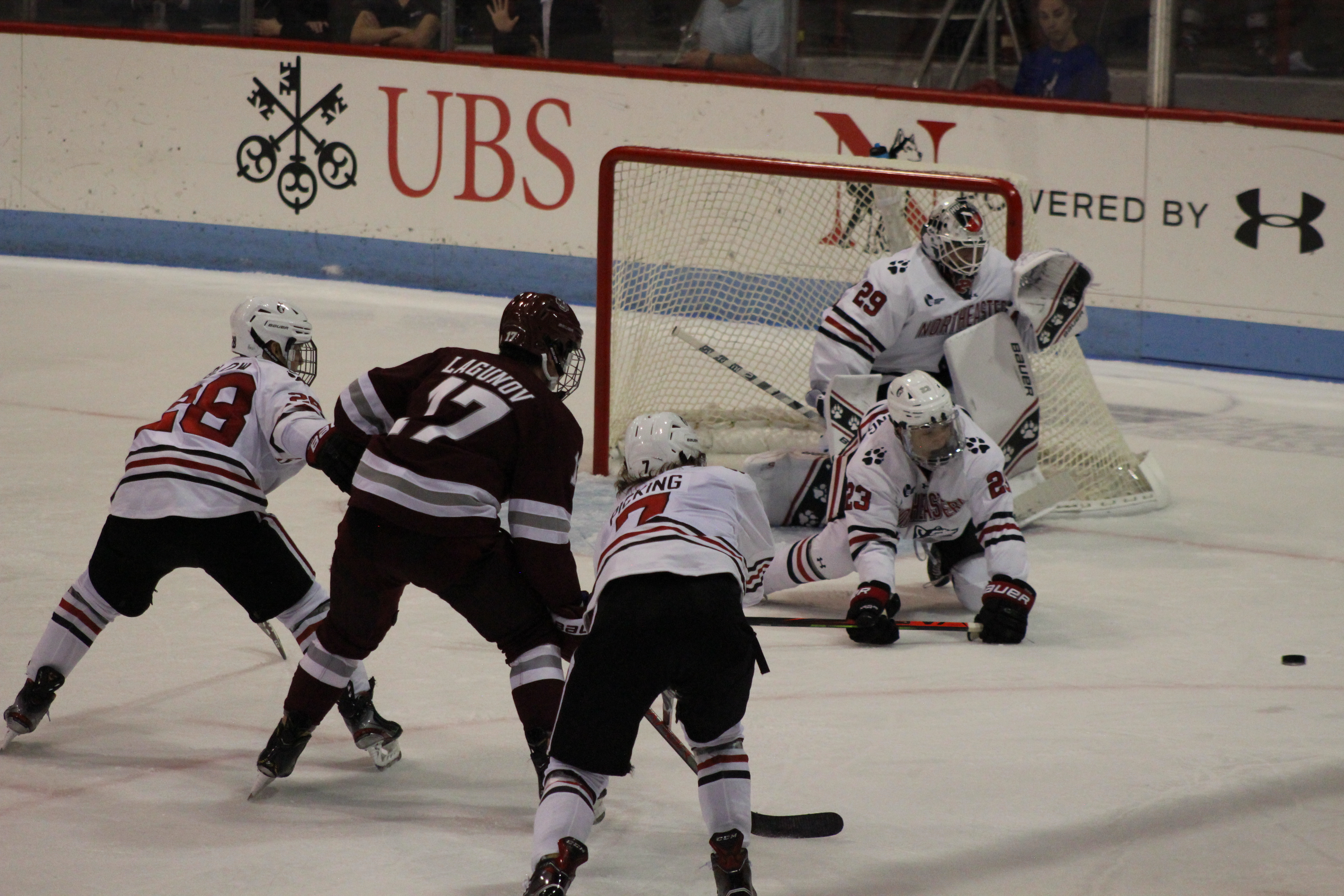 Northeastern Opens Hockey East Play With Win Over Massachusetts