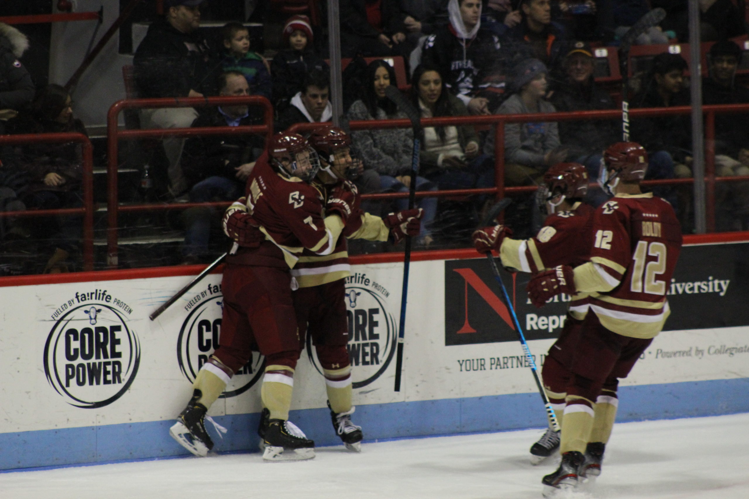 #5 Boston College Bests #10 Northeastern on Strong 2nd Period Effort