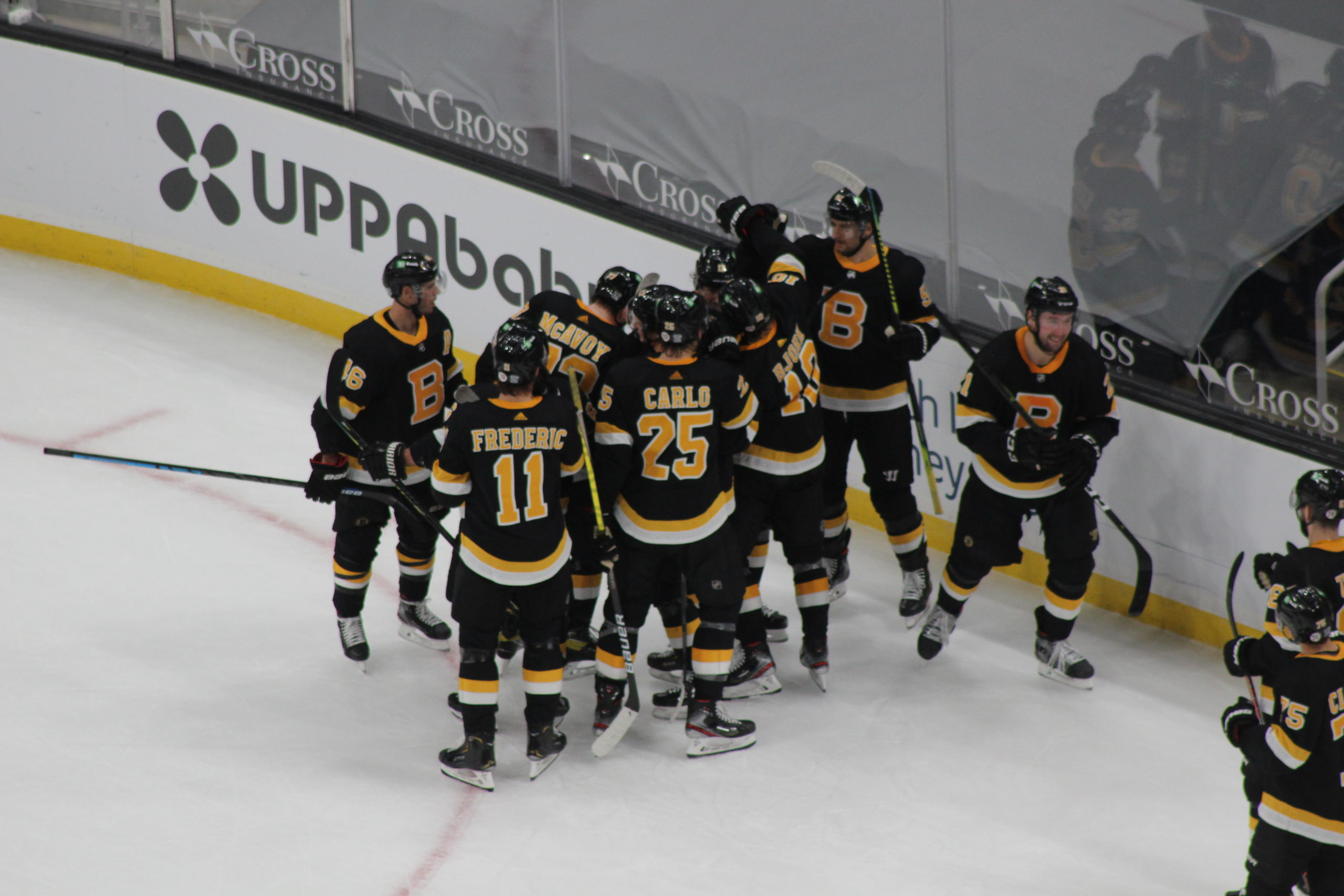 Bruins Squander Lead, Prevail in OT