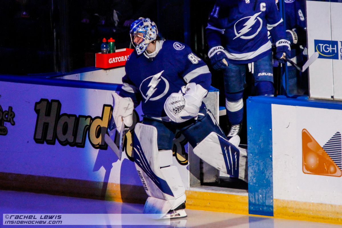 Vasilevskiy thwarts Panthers to move Tampa Bay into the second round